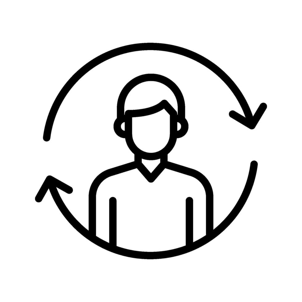 User Sync Icon vector