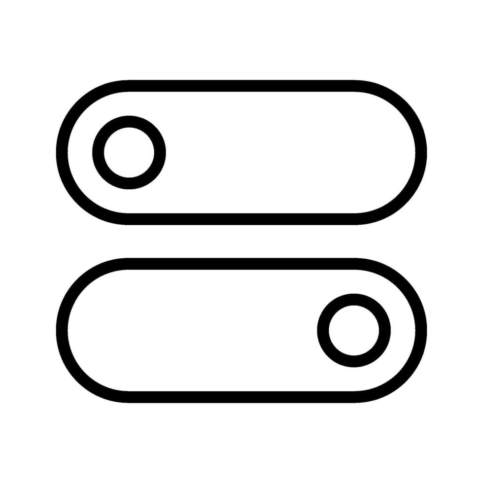 Toggle Switches Icon vector