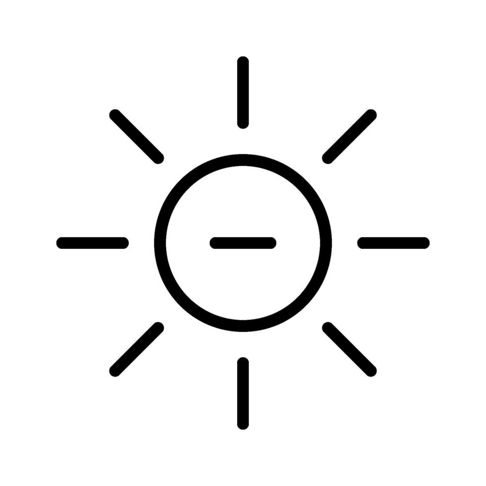 Reduce Brightness Icon vector