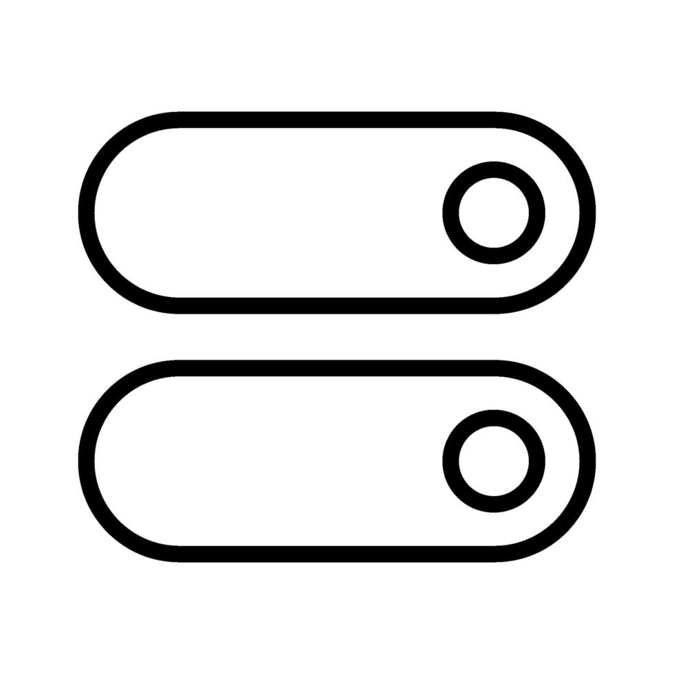 Toggle Switches Icon vector