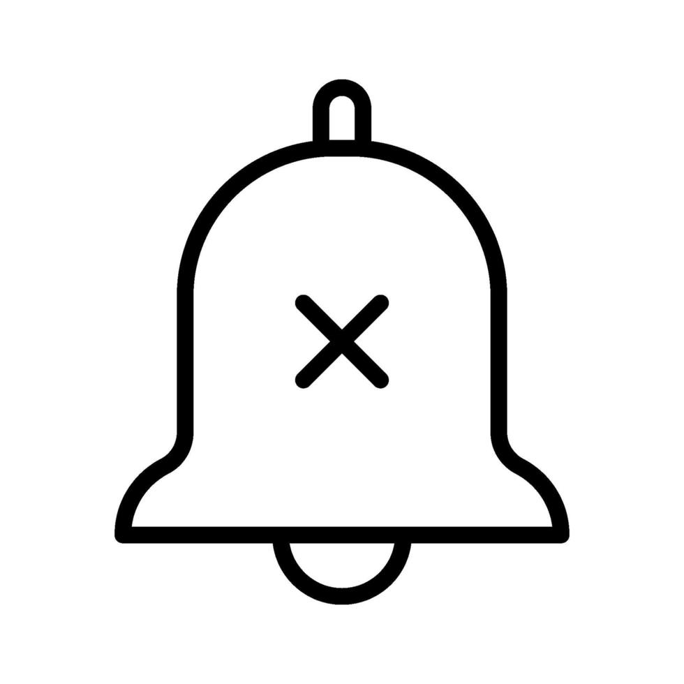 Disable Notification Icon vector