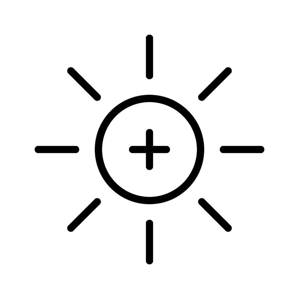 Increase Brightness Icon vector
