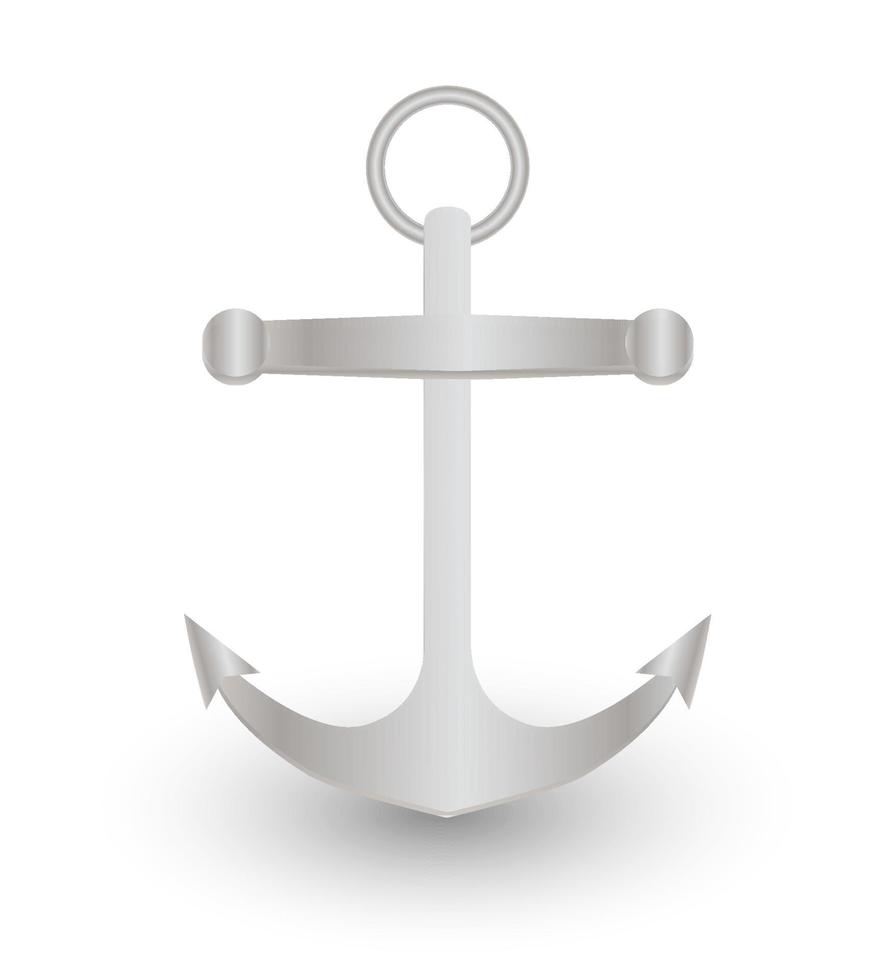 steel anchor vector on a white background