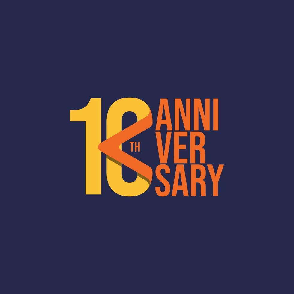 10 Th Anniversary Celebration Vector Template Design Illustration