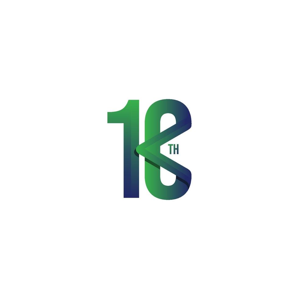 10 Th Anniversary Celebration Vector Template Design Illustration