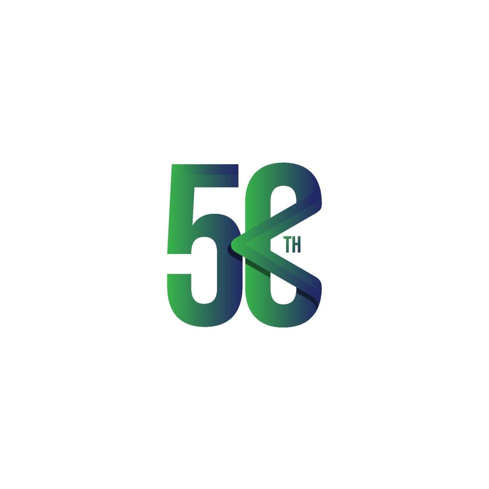 50 Th Anniversary Celebration Vector Template Design Illustration