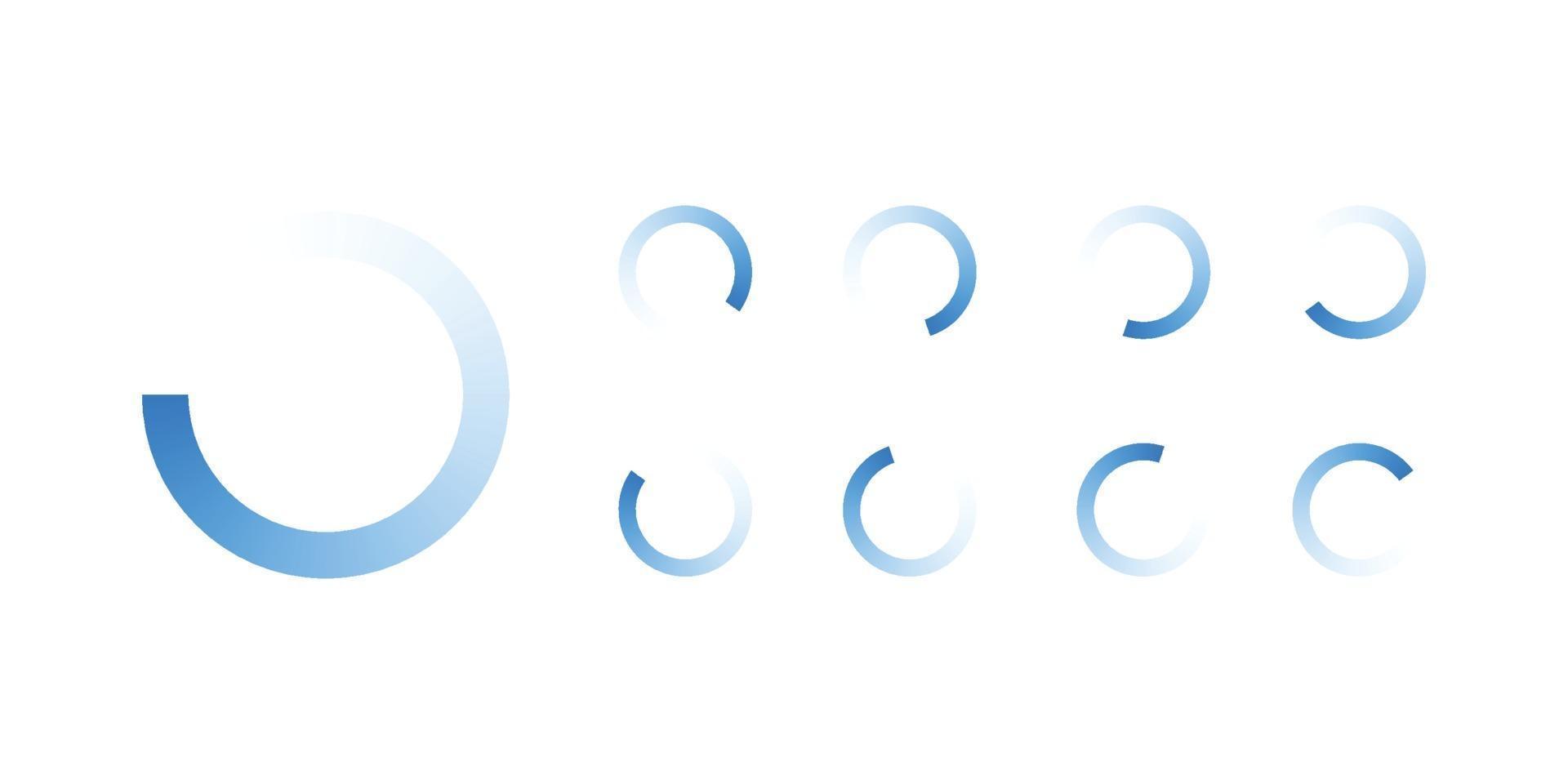 Vector download or upload status icon illustration, Load icon. Circle website buffer loader.