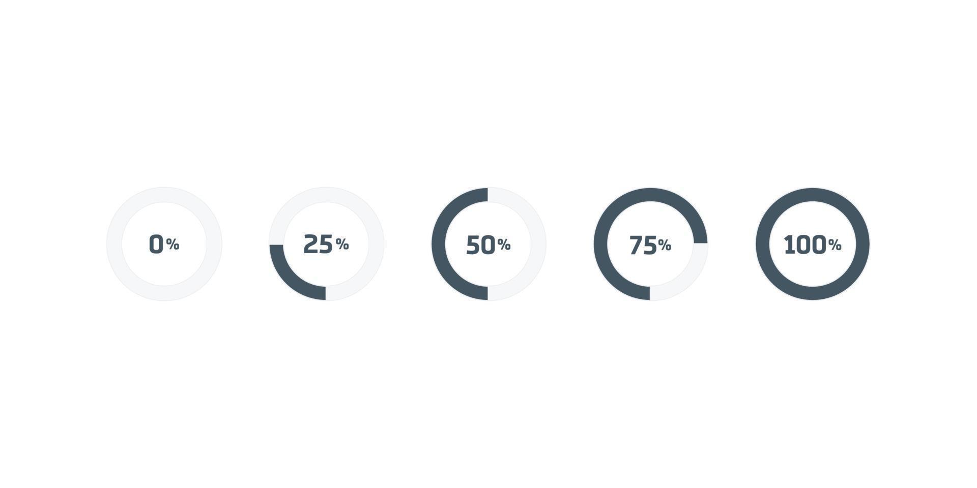 Vector download or upload status icon illustration, Load icon. Circle website buffer loader.