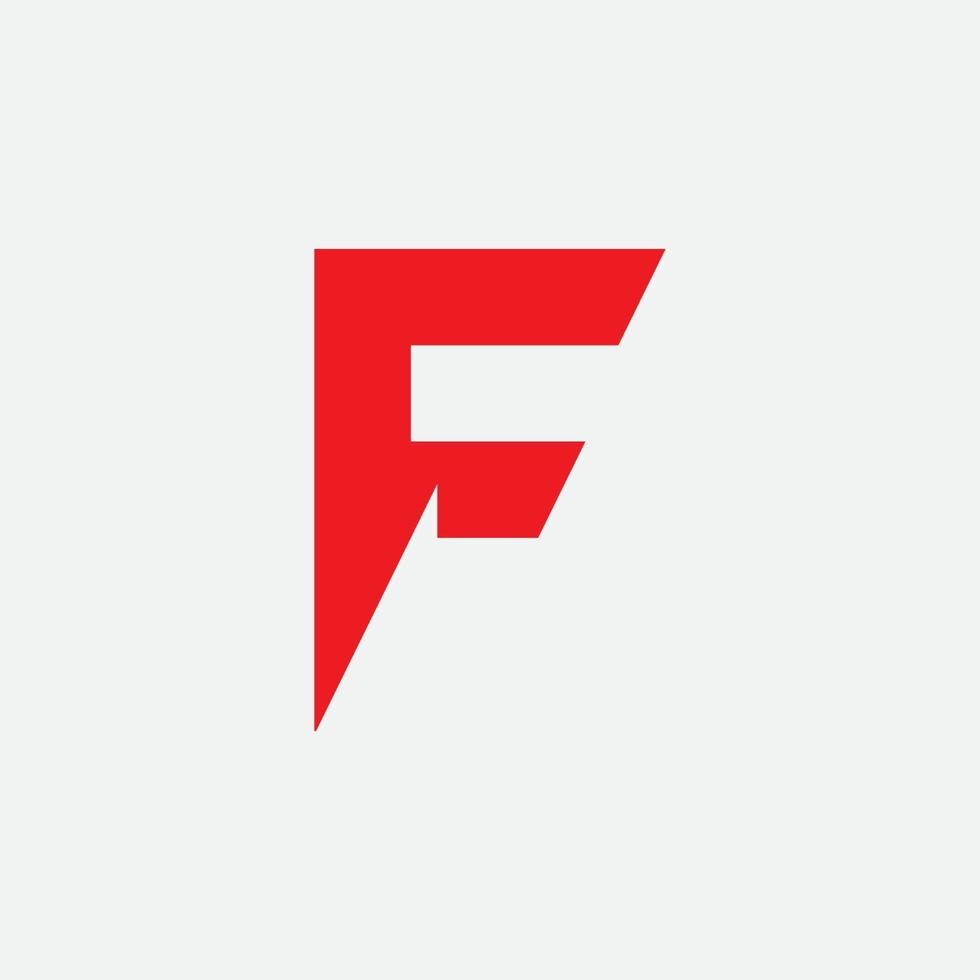 Plantilla de diseño de icono de logotipo letra f vector