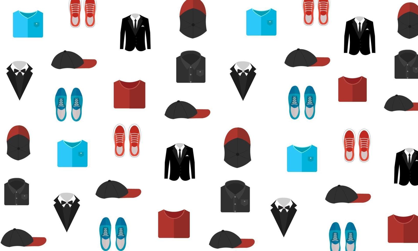 Abstract Clothes Pattern Flat Design vector