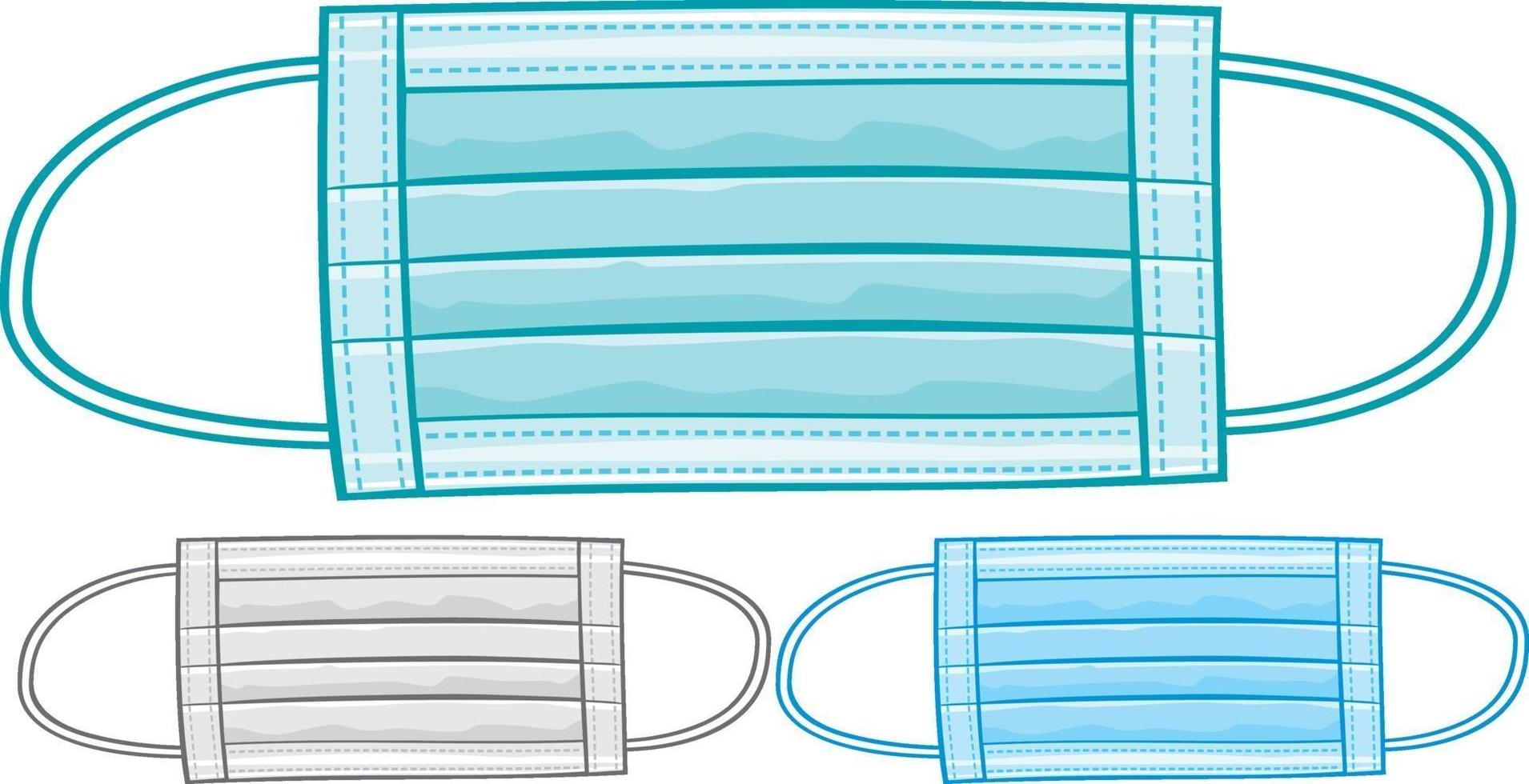 Medical or surgical mask vector