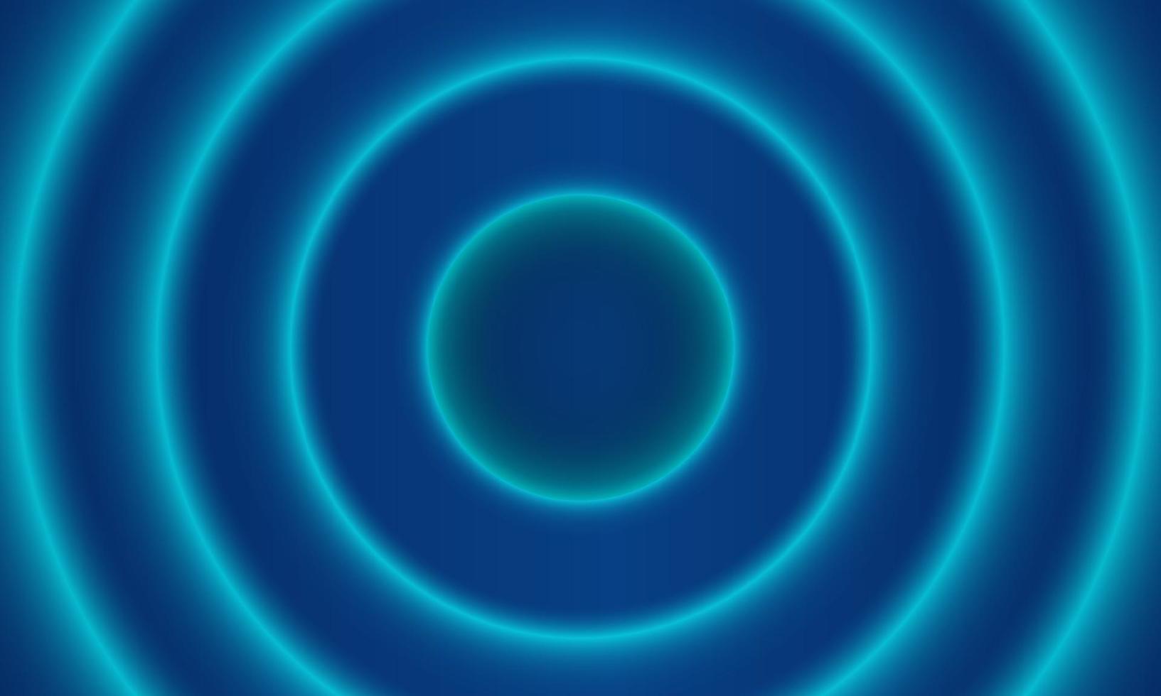 Beautiful Shiny Blue Background Wirh Light Circles vector