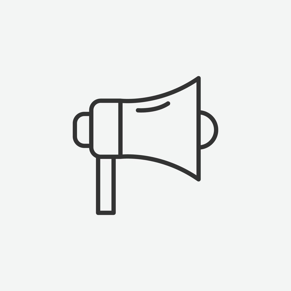 megaphone isolated icon. speaker, loud, announce, voice vector icon