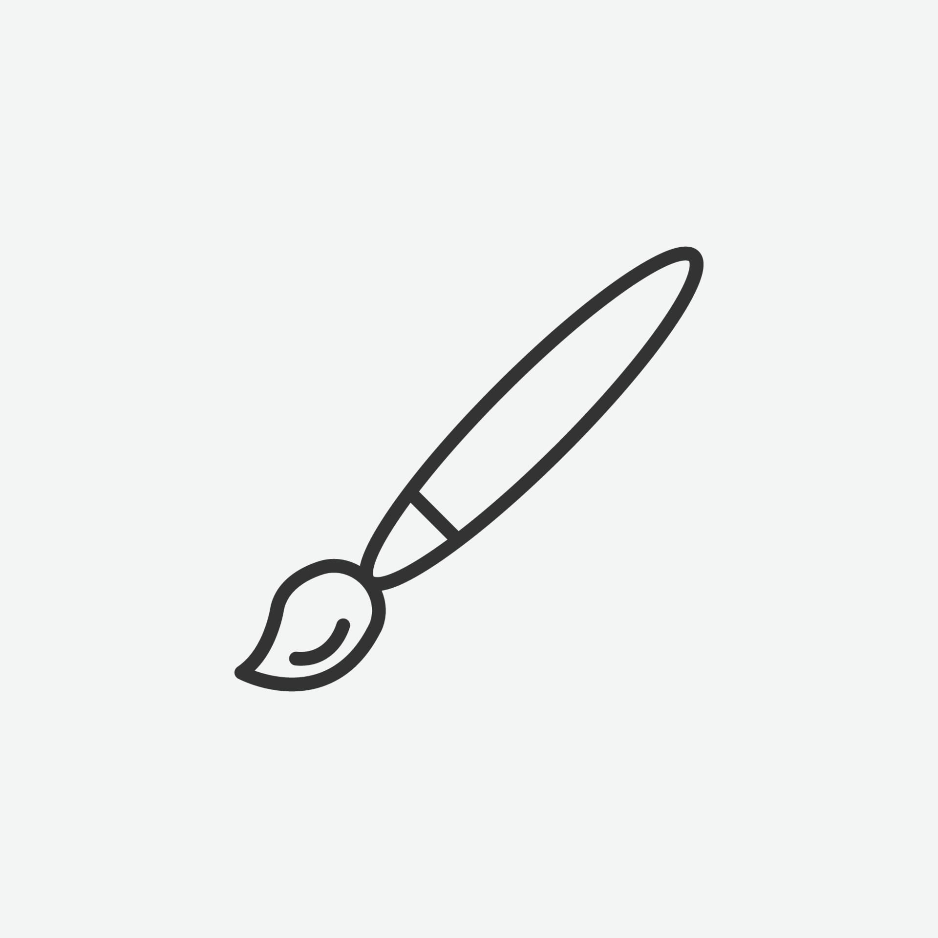 Vector illustration of brush icon. 2323475 Vector Art at Vecteezy