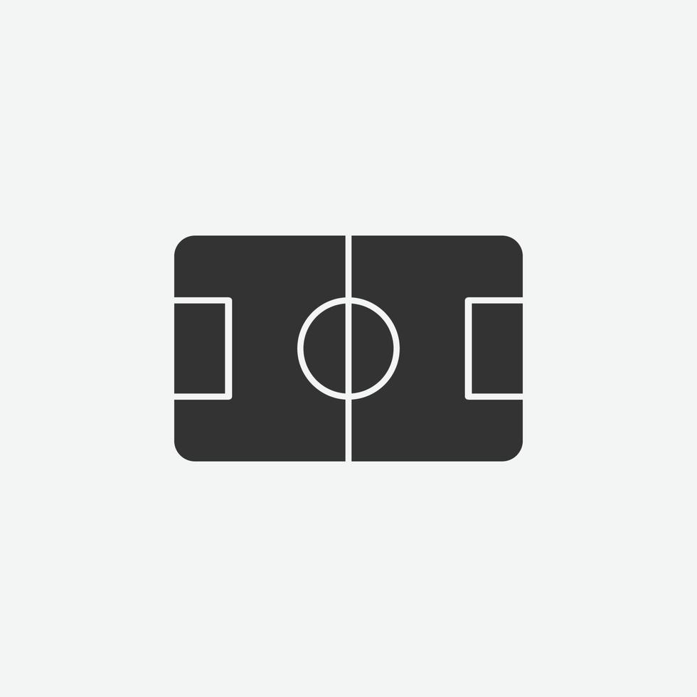 estadio de fútbol icono de vector. simple signo de arena aislado vector