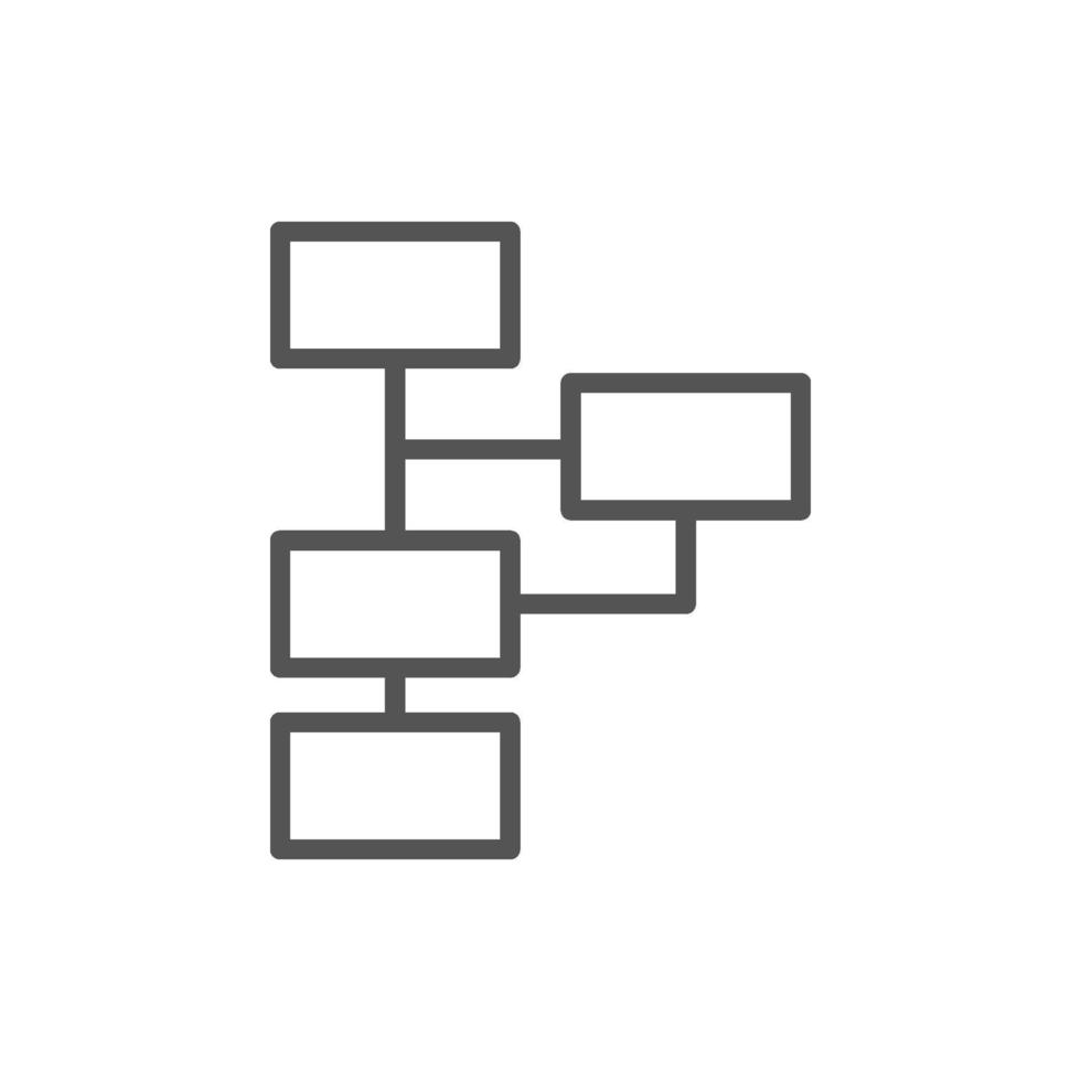 hierarchical structure icon vector