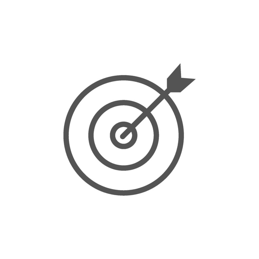 Target icon vector illustration on white background