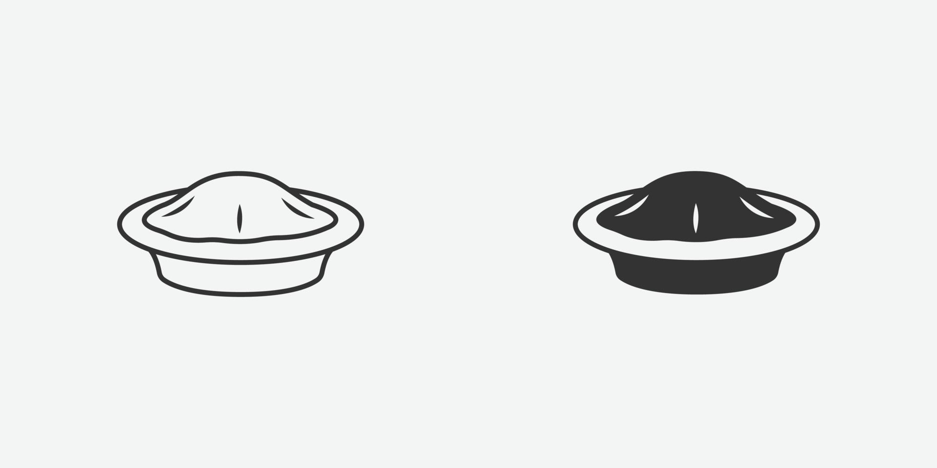 Vector illustration of tart icon