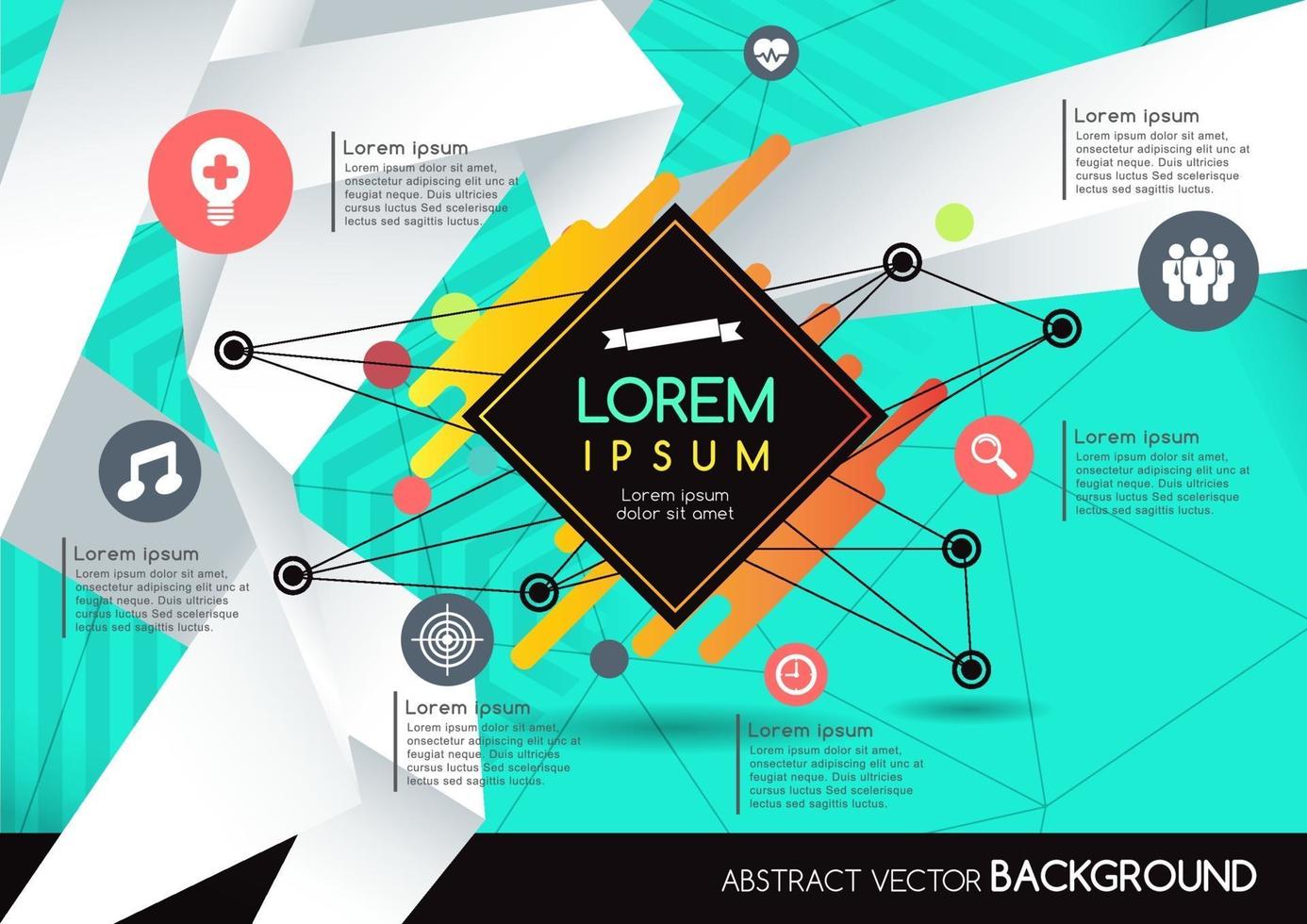 Abstract background geometry design vector
