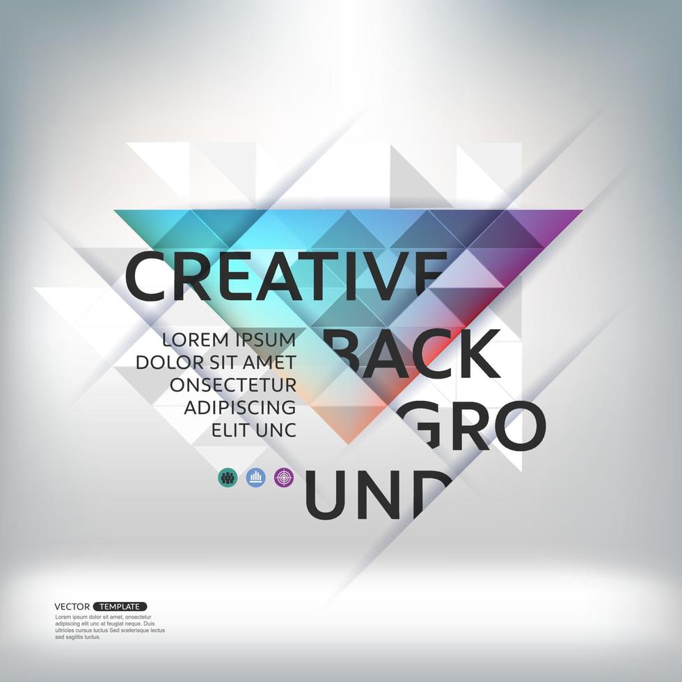 Abstract background geometry design vector