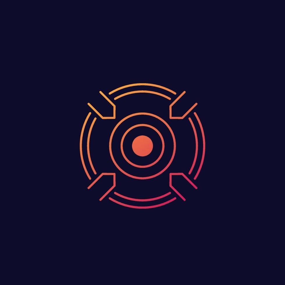 focusing, target vector icon 2326323 Vector Art at Vecteezy