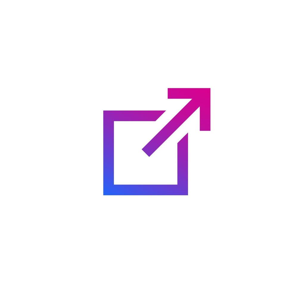 external link icon, vector