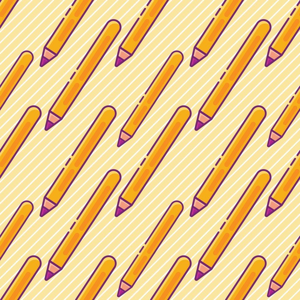 pencil school seamless pattern illustration vector