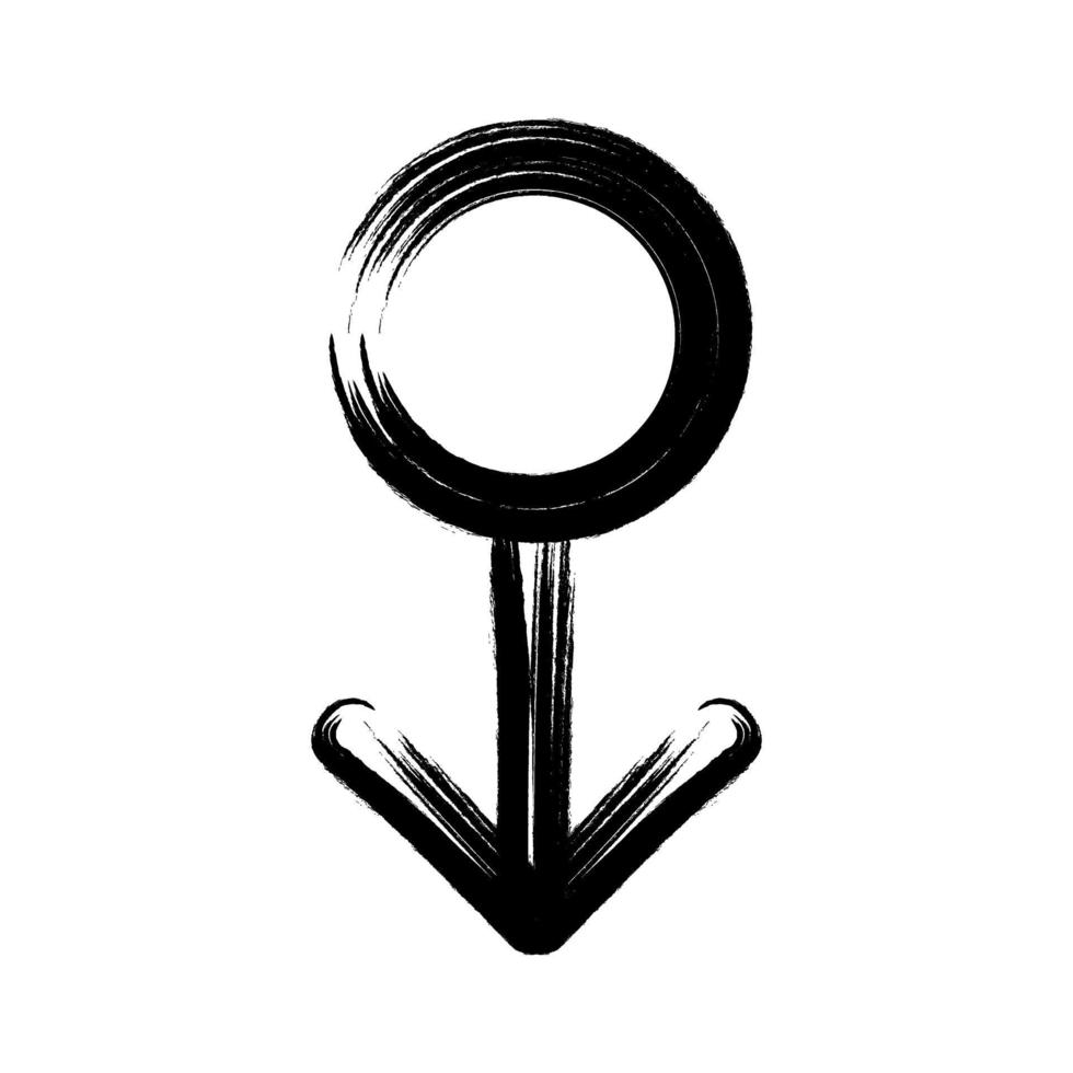 Symbol of a man. Male gender symbol isolated on a white background. Vector illustration