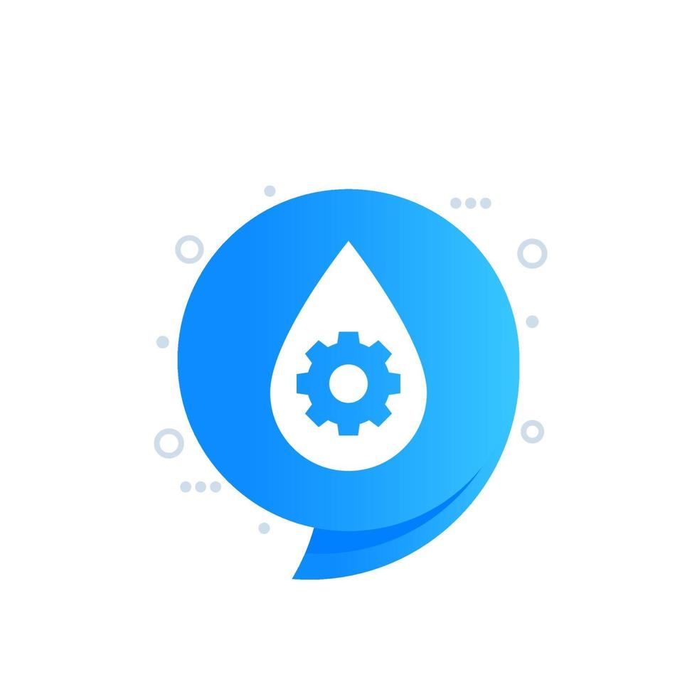 lubricant, oil drop icon vector