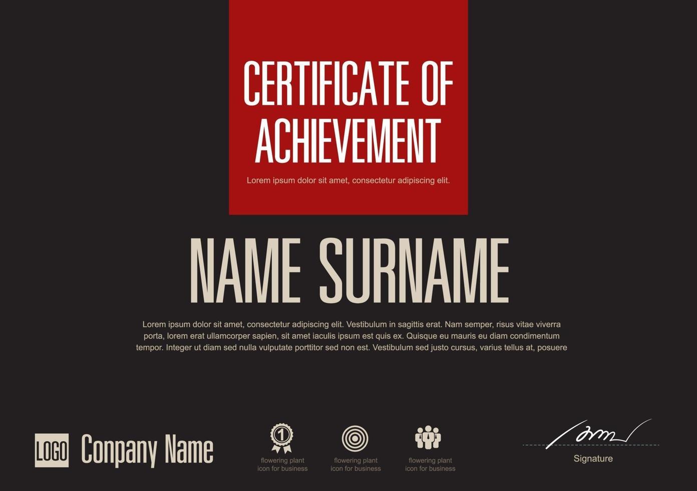 certificate of appreciation template, multipurpose certificate border with badge design vector