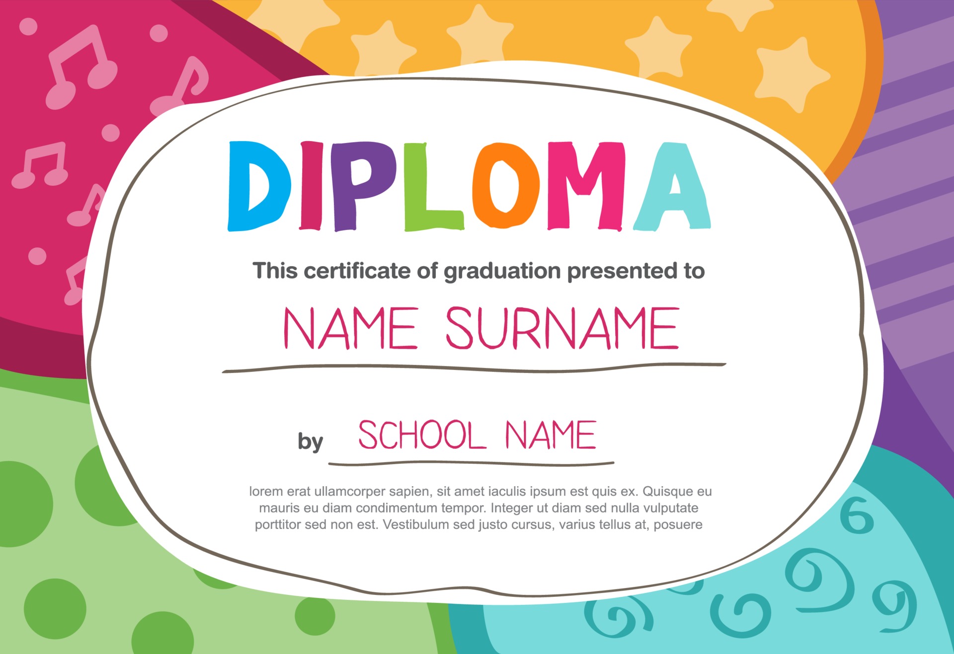 Certificate Of Appreciation Diploma Template Multipurpose Certificate Border With Badge Design Vector Art At Vecteezy