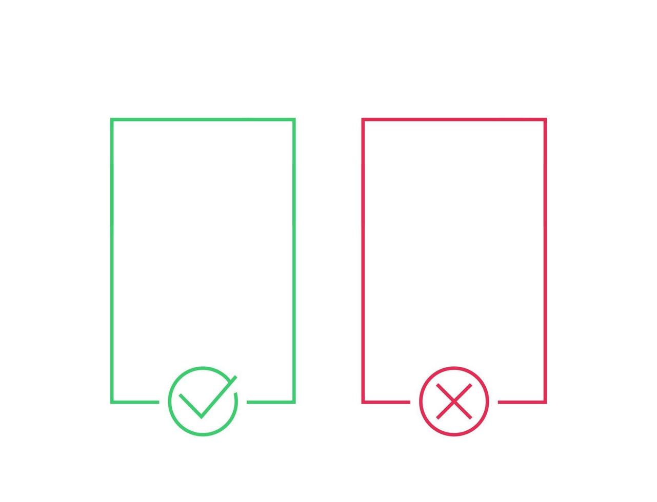 positive and negative, line vector