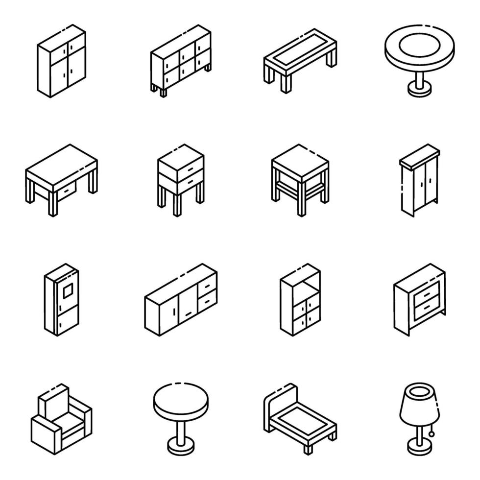 Furniture and Elements vector
