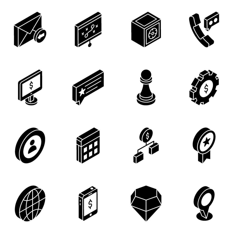 Financial Apps Glyph vector