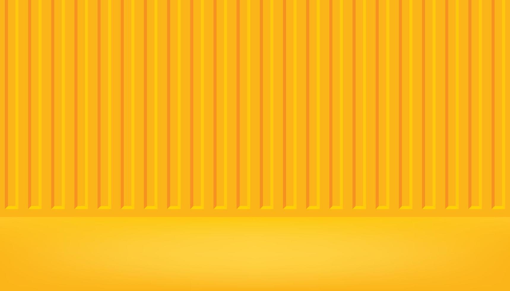 Yellow cargo container background, product display with copy space for display of content design. vector