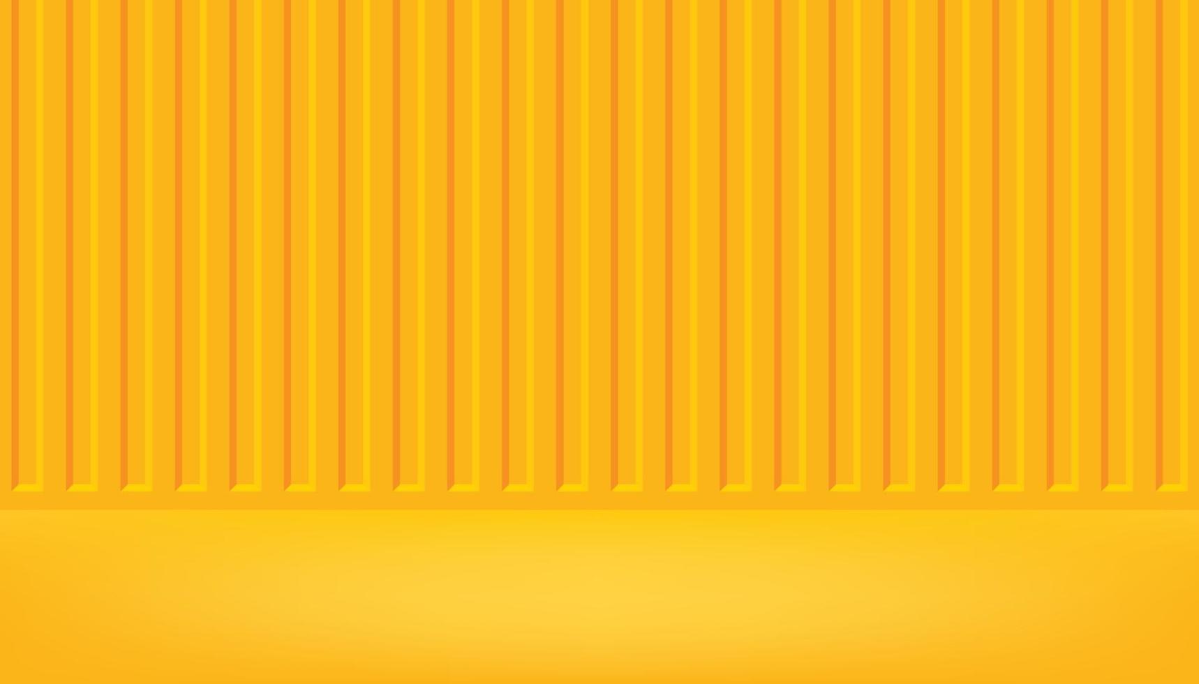 Fondo de contenedor de carga amarillo, exhibición de producto con espacio de copia para exhibición de diseño de contenido. vector