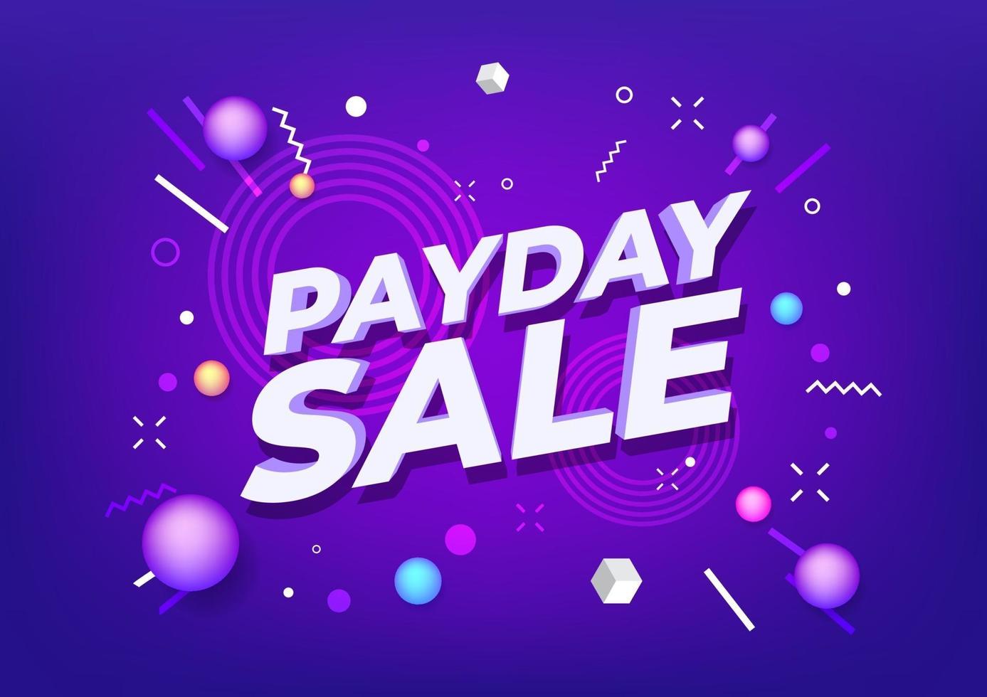 Payday sale special offers banner. vector