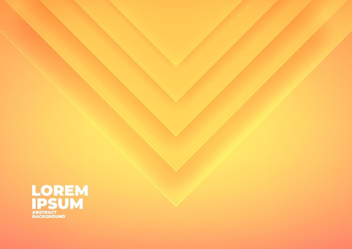 Abstract triangle overlap yellow background with space for text and message. vector