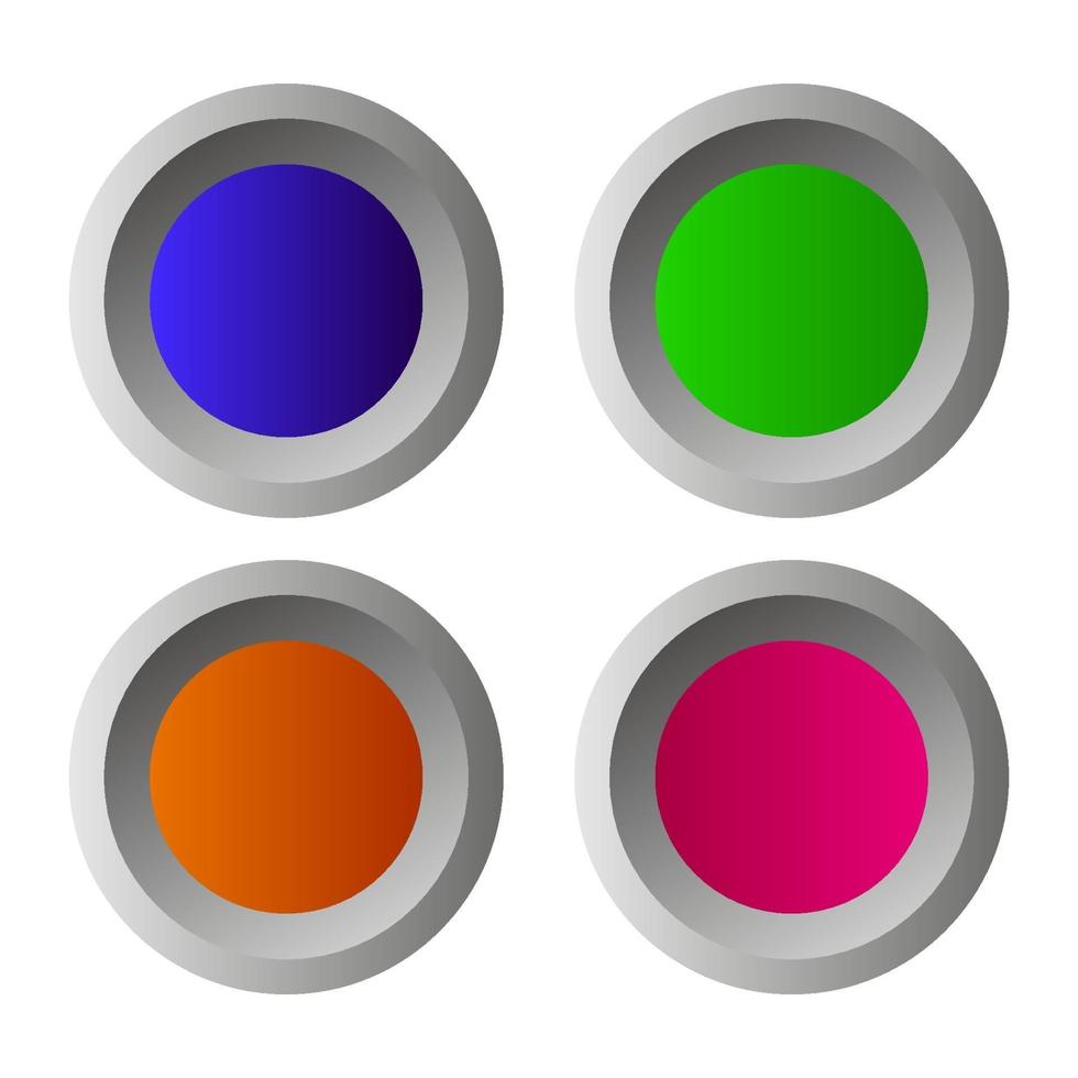 Web Button On White Background vector