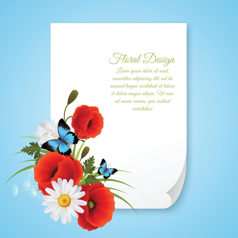 8 March Realistic Postcard Vector Illustration