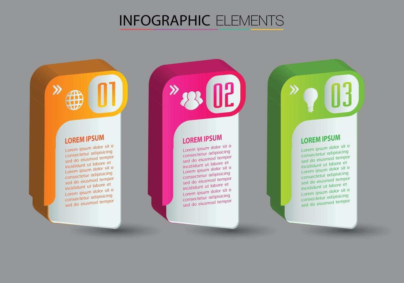 modern text box template, banner Infographics vector