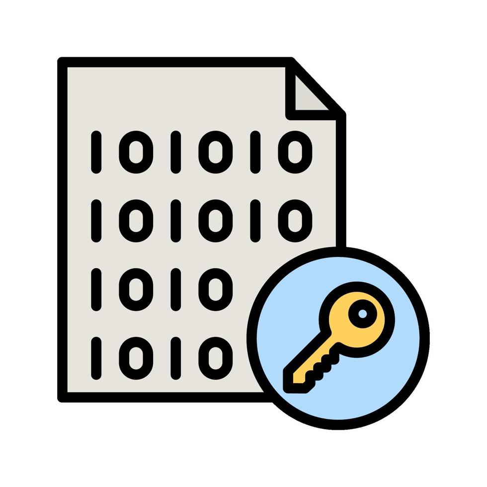 File Encryption Icon vector