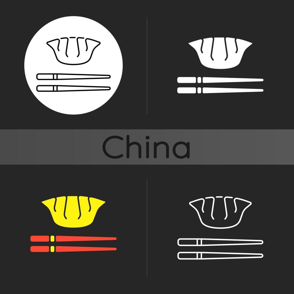 Jiaozi dark theme icon vector