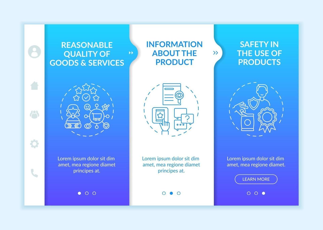 plantilla de vector de incorporación de derechos fundamentales del cliente