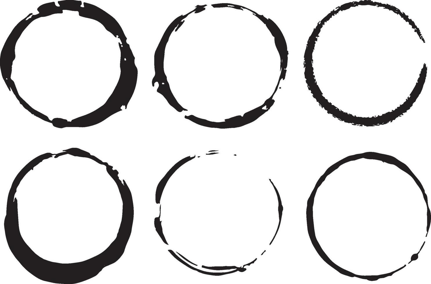 Grunge Circle Texture vector