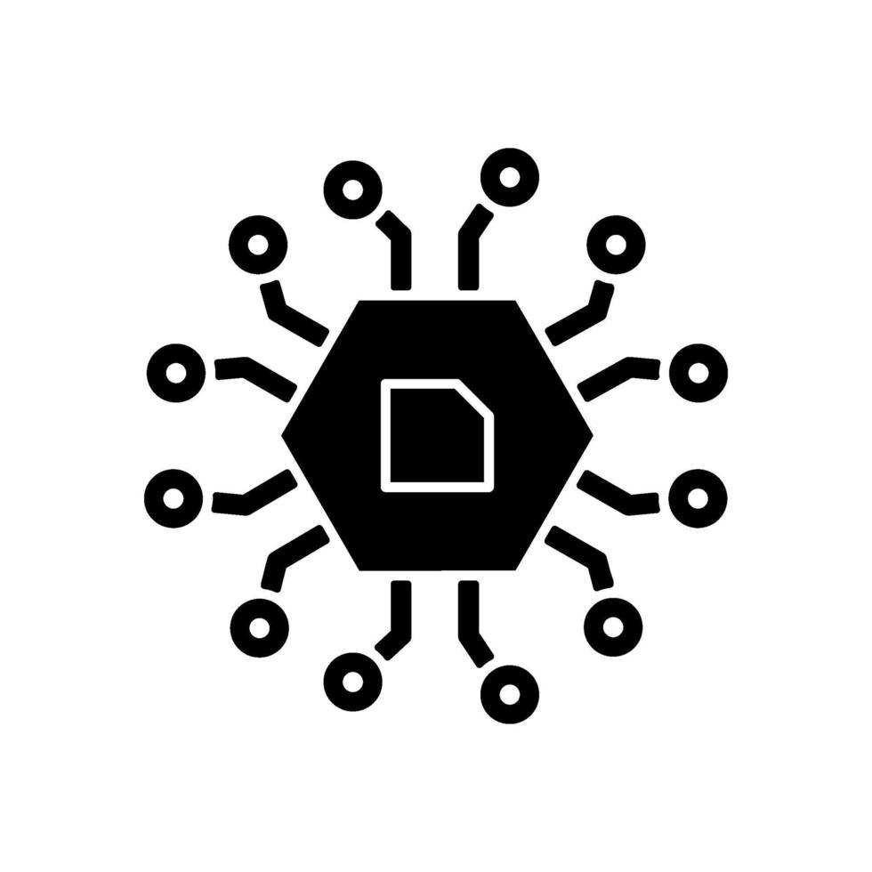 icono de glifo negro de componentes de computadora 2331249 Vector en  Vecteezy