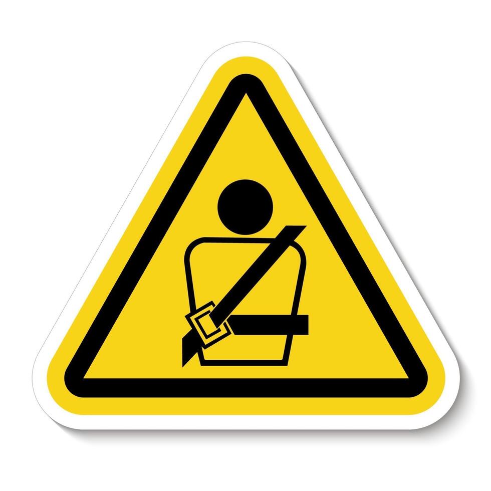 Wearing a seat belt Symbol Sign vector