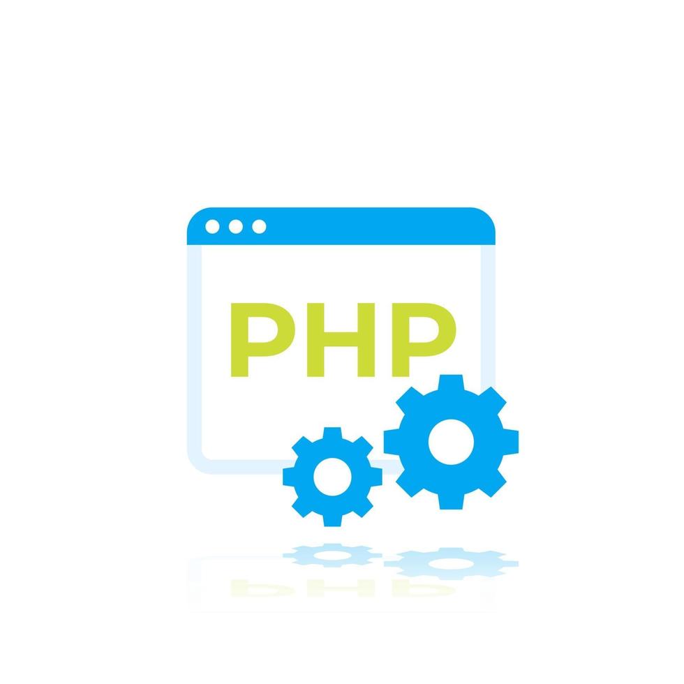 icono de vector de php, arte plano