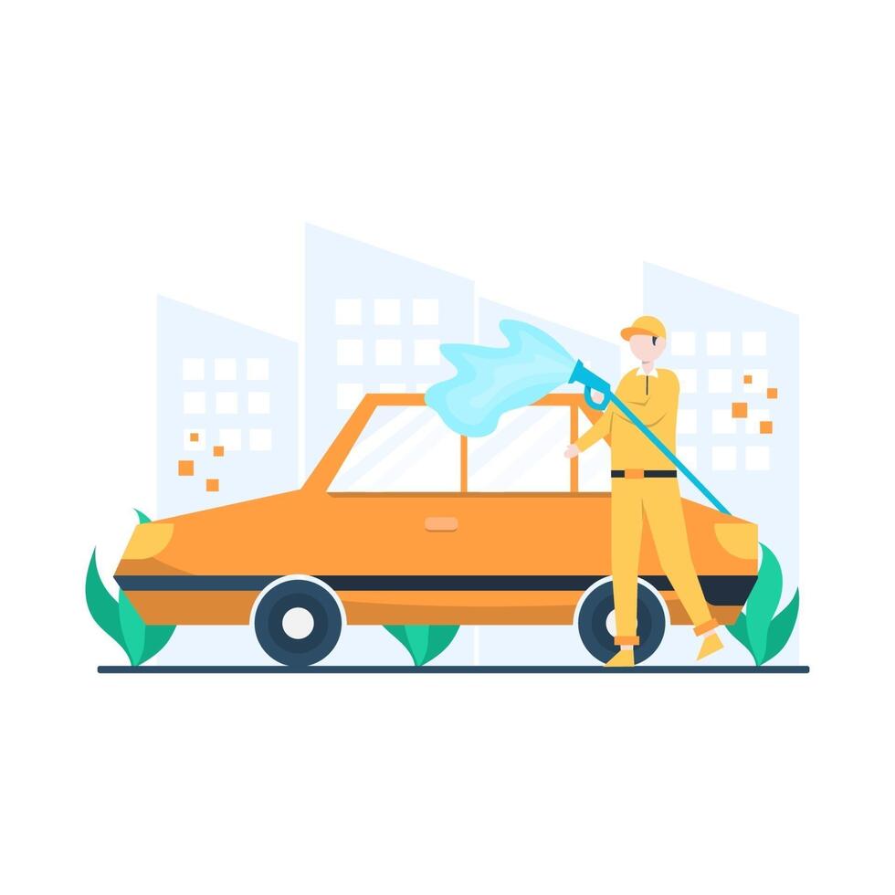auto care and repair concept vector