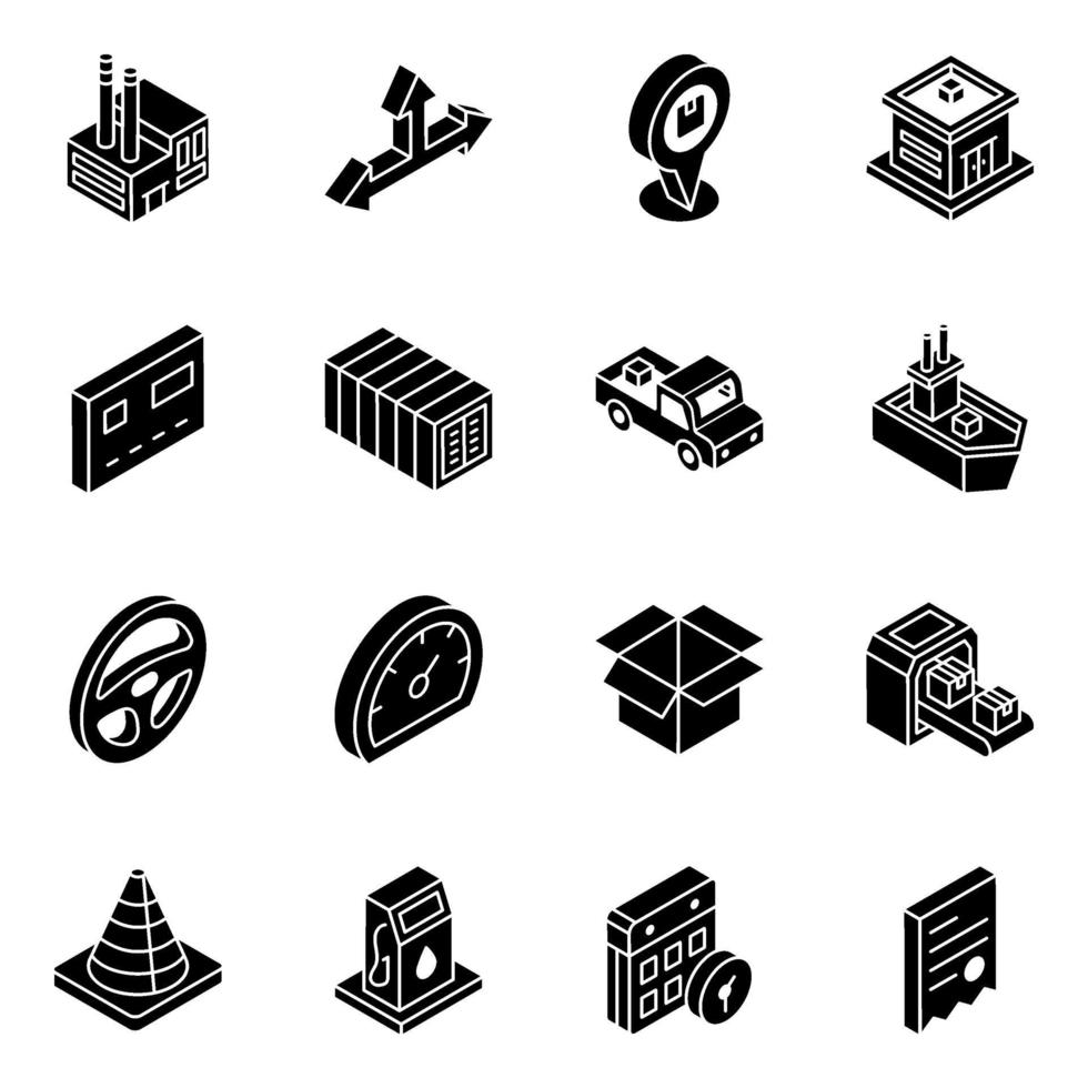 Logistic Services Elements vector